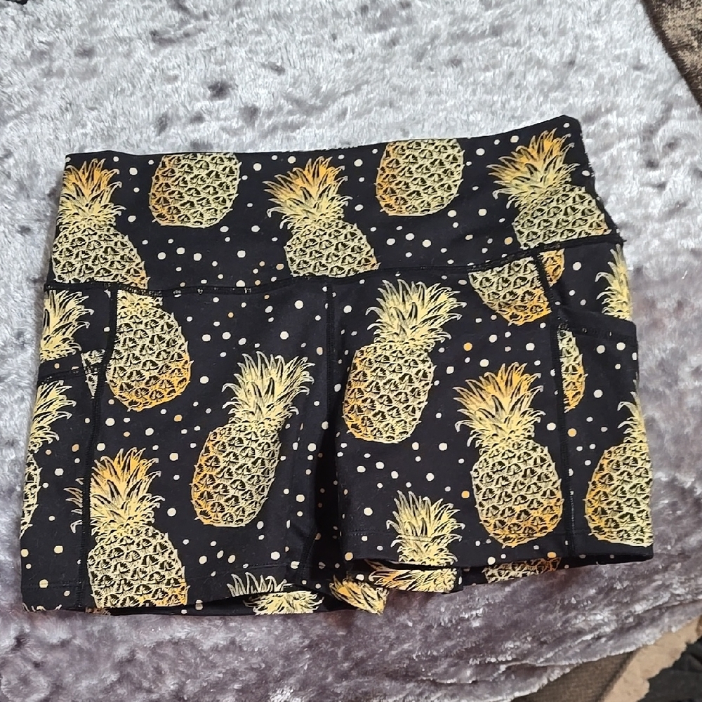 Pineapple Print Women's Shorts
